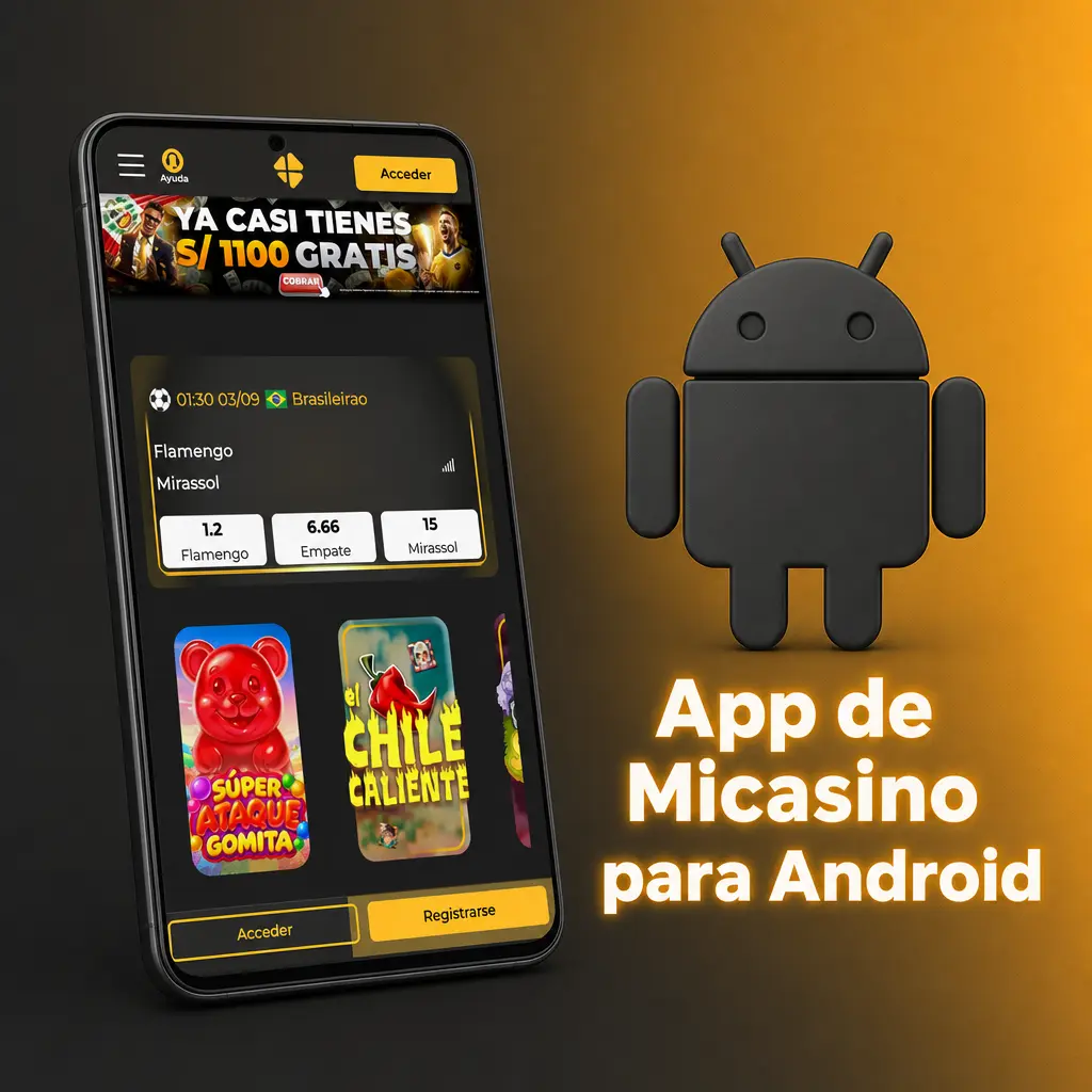 Descarga la app de Micasino para Android y apuesta en deportes y casino desde cualquier lugar de Perú