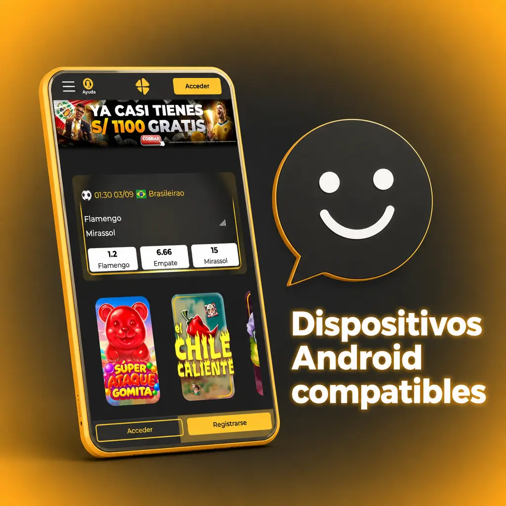 Dispositivos Android compatibles con la app: Samsung, Xiaomi, Motorola, Huawei, Infinix, Realme y ZTE en Perú.
