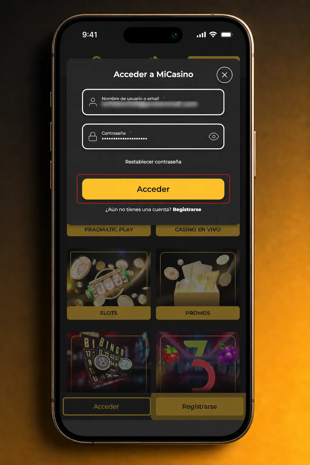 Pasos para iniciar sesión en Micasino de forma segura desde celular o computadora con verificación en dos pasos.